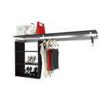 Single Shelf-Hang Closet Shelf with Cubby