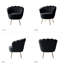 Fauteuil demi-tonneau en velours 30 po Hendrix-2112441286
