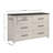 Roundhill Furniture Realynn 6-Drawer Bedroom Dresser, Off-White Finish