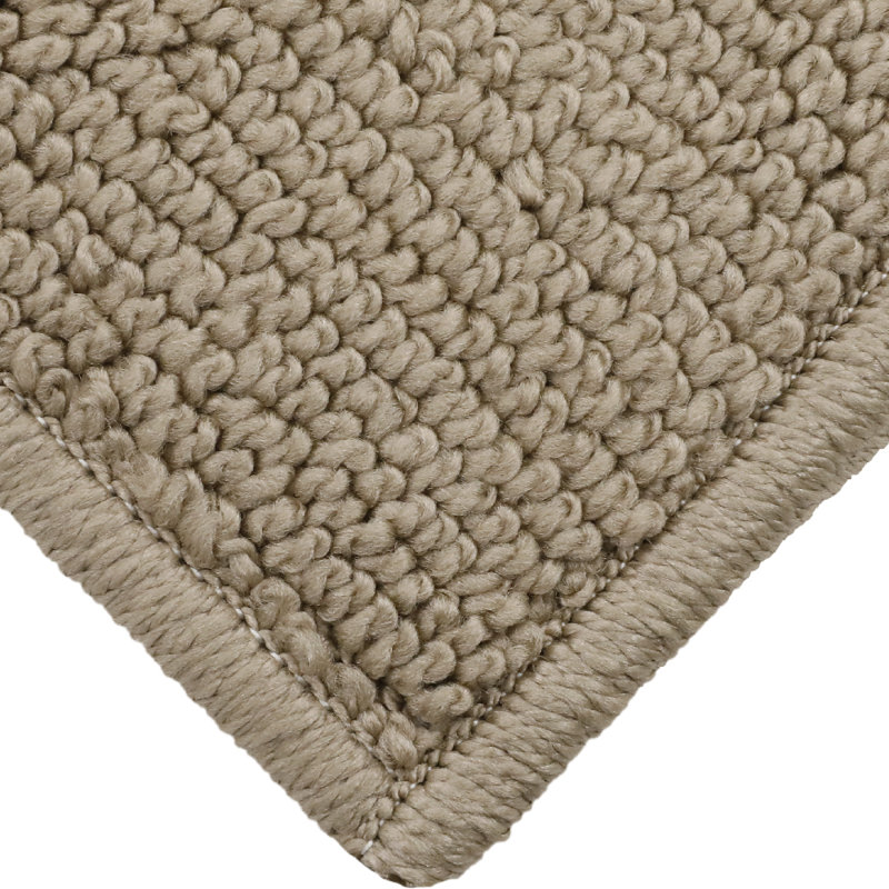 Tapis de couloir en caoutchouc antidérapant de luxe Princeton Home Decor Tapis de sol à tapis antidérapant de couleur taupe, 26 x 45 po