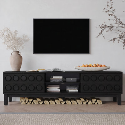 TV Stand For Tvs Up To 75", Media Console With 4 Drawers, Entertainment Center With Storage