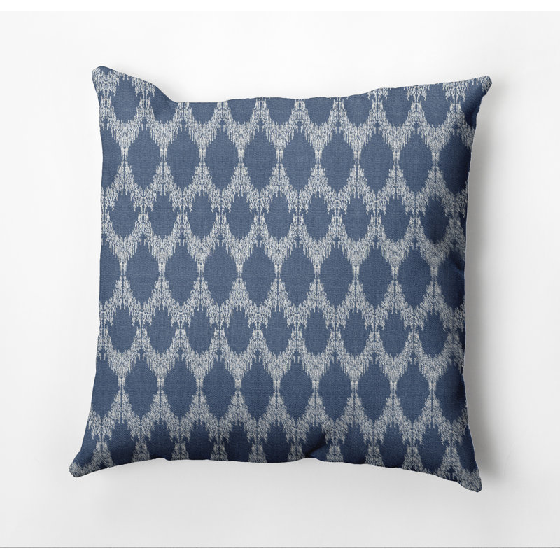 Housse de coussin carrée extérieure/insert, H 18 po x l 18 po, Bleu