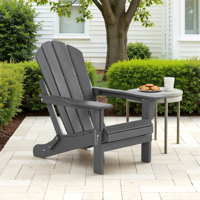 Chaise Adirondack pliante Laguna, Gris foncé