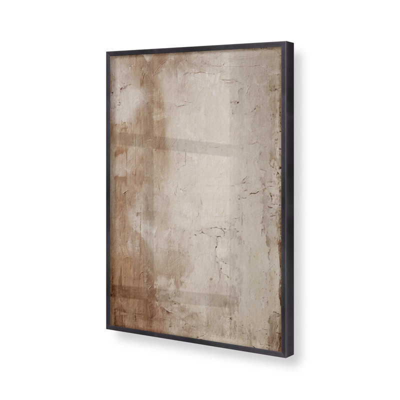 Fresco's Silent Tale I, Cadre simple en zinc patiné, H 15,25 po x l 12,25 po
