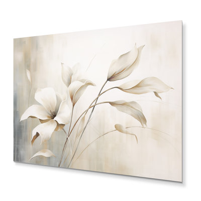 " White Botanical Elegance III "