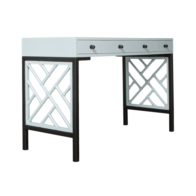 Bureau d'écriture Chippendale, Bleu clair