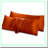 Cooling Silky Soft Burnt Orange Body Pillow Cover Set , Envelope Closure, Adults Pillow Case - Pack of 2