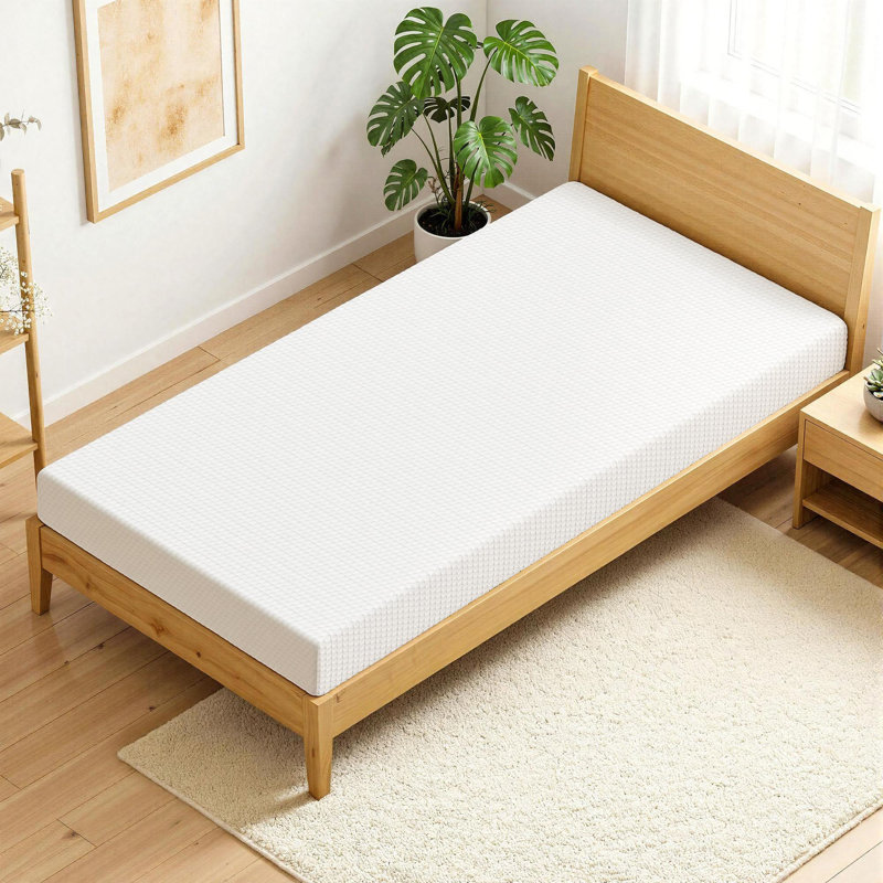 Medium Firm Cooling Gel Memory Foam Mattress in A Box with Removable Cover, Twin XL, 8"