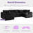6 - Piece Modular Compression Upholstered Boneless Sectional-894064462