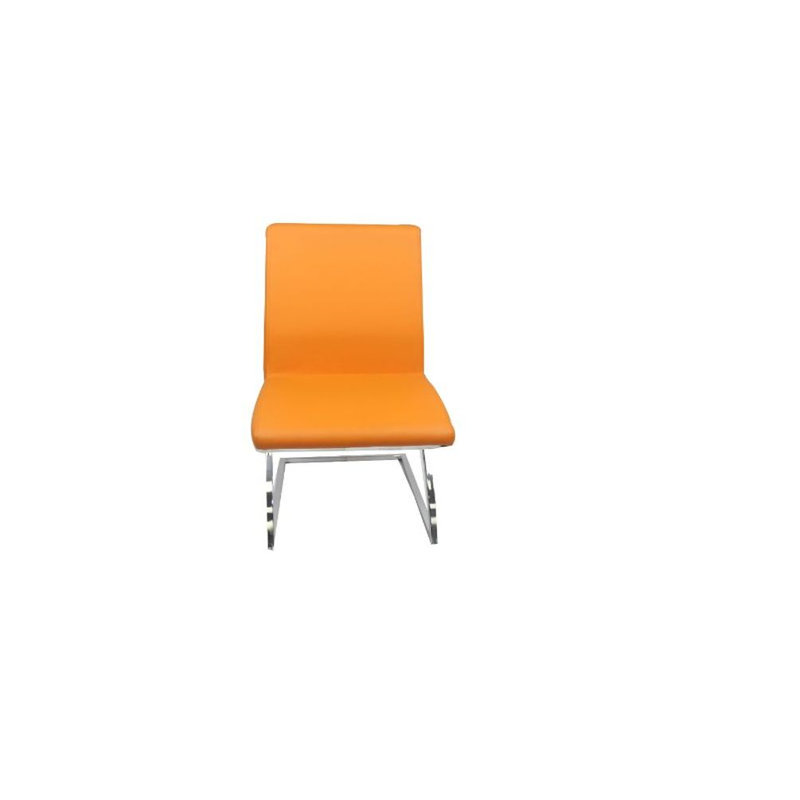 Chaise parsons rembourrée Hussain, Orange