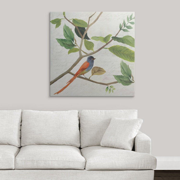 « ii » asia jensen, impression Singing Bird, H 35 po x l 35 po x P 1,5 po, Toile