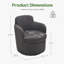 Fauteuil demi-tonneau pivotant Teddy-133228033