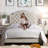 Linen Upholstered Bed with Adjustable Headboard and Button Tufting-373449983-373449955