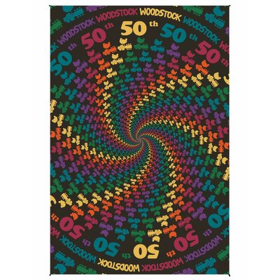 Cotton Woodstock Music Fesitval Spiral 50th Anniv Beach Sheet Wall Hanging -  Sweet Us, SSSJWDSFST50Y
