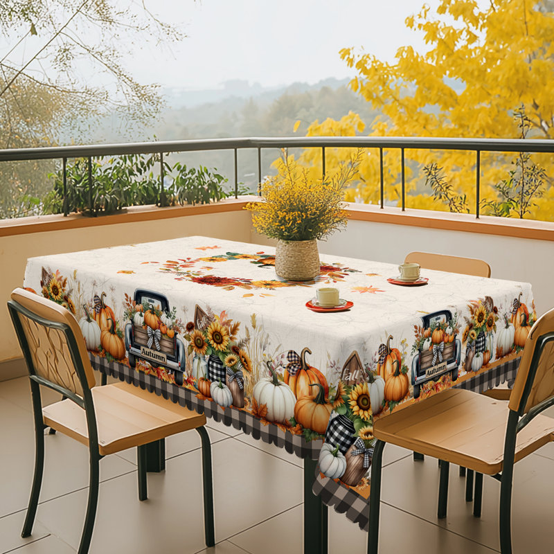 Nappe en polyester 1pc Autumn Decor, L 70 po x l 55 po
