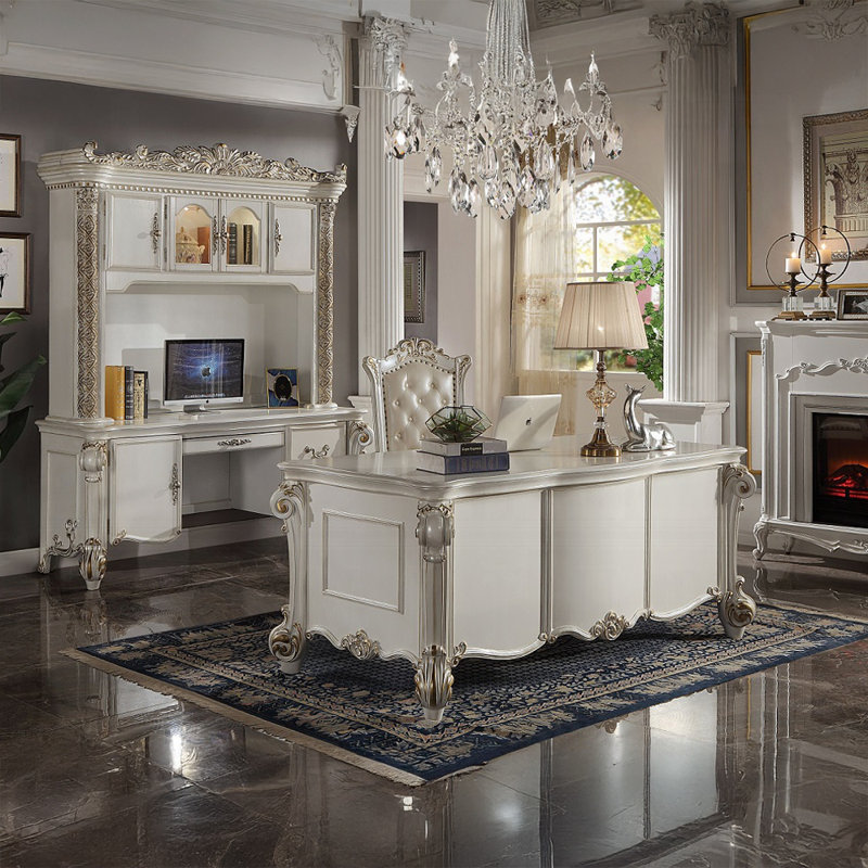 EXECUTIVE WRITING DESK, Antique Pearl