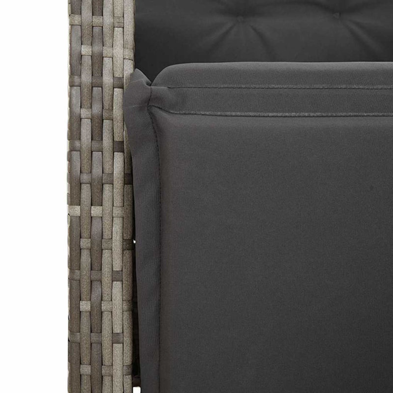  Ensemble bistro gris, gris foncé, 8