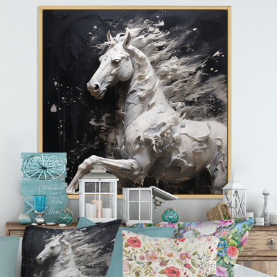 Cheval au galop minimalisme