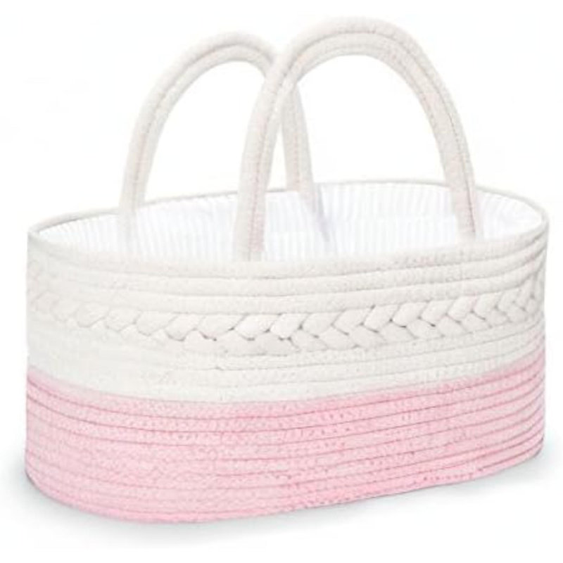 Rebrilliant Cotton Storage Bag, Pink, 18cm H x 36.1cm W x 22.1cm D