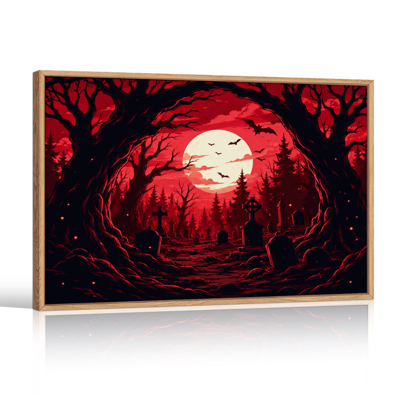 Art mural sur toile d'Halloween, 24"H x36"W