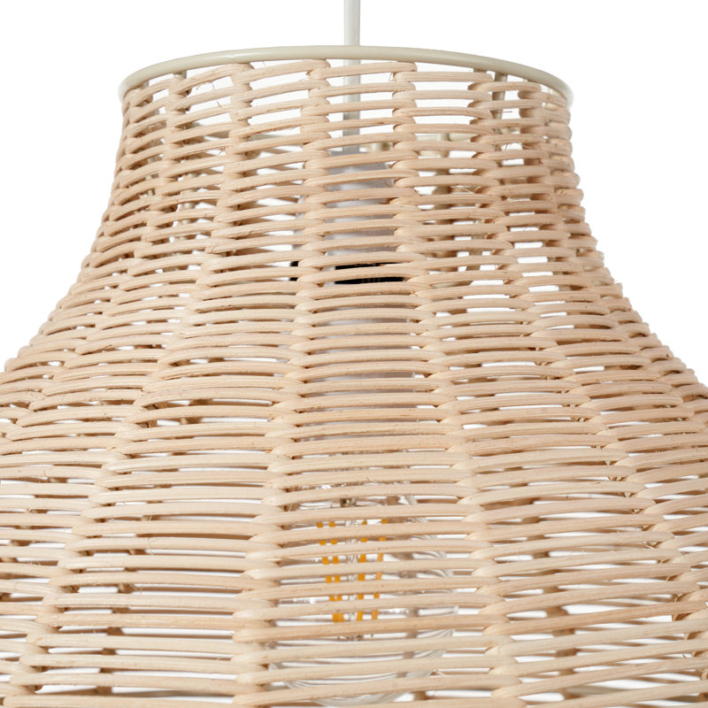 Shamokin 1 - Light Black Bell Pendant, Natural