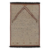 Rug & Kilim’S Mihrab Style Rug In Beige With Geometric Patterns