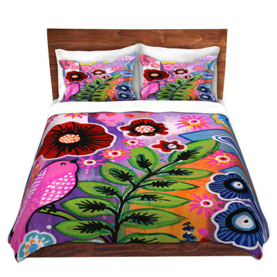 Polyester Floral Duvet Cover