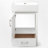 20" Single Bathroom Vanity With Ceramic Top-941425411