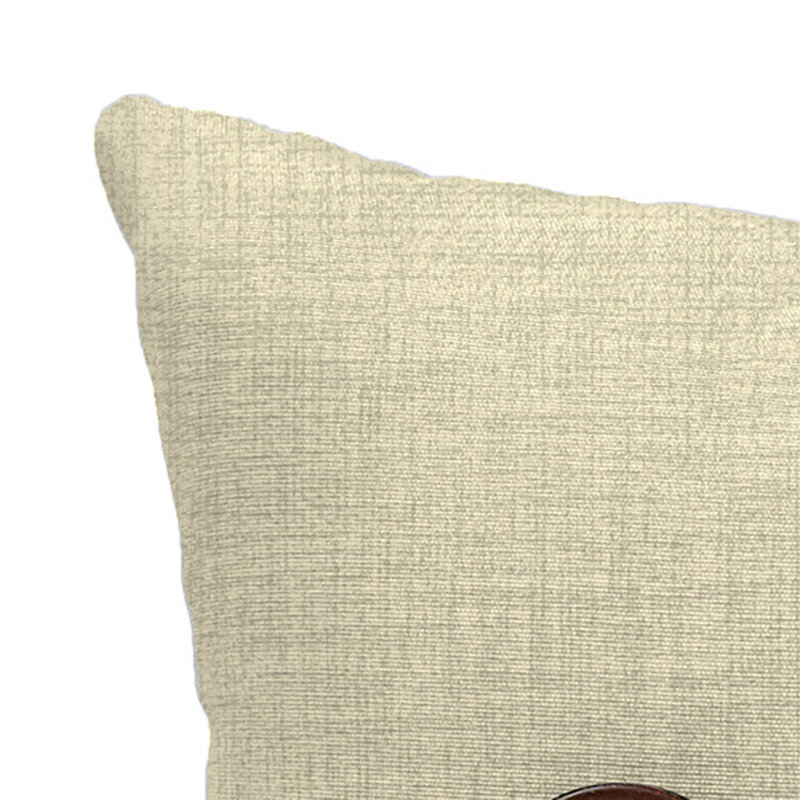 17" x 17" Sorvino Ash Solid Outdoor Throw Pillow with 3 Coconut Buttons (Set of 2), Beige