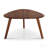 Triangular 2-Piece Walnut Wood Nesting Table