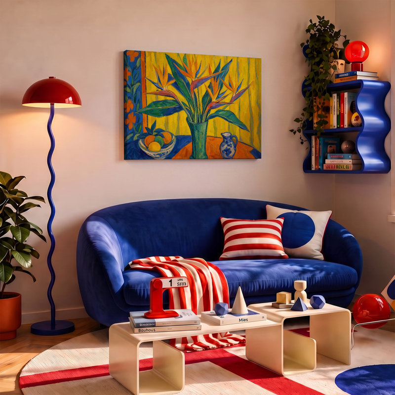Reproduction d'art « Oiseau de paradis » sur toile - 40,6 x 61 cm, H 16 po x l 24 po