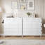 Commode 12 tiroirs pour chambre à coucher avec 4 poches latérales et 2 crochets Forestine-839413556