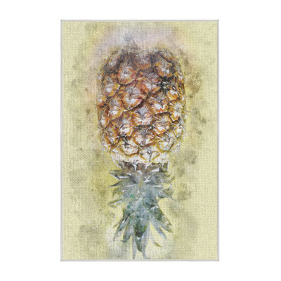 Tapis jaune ananas