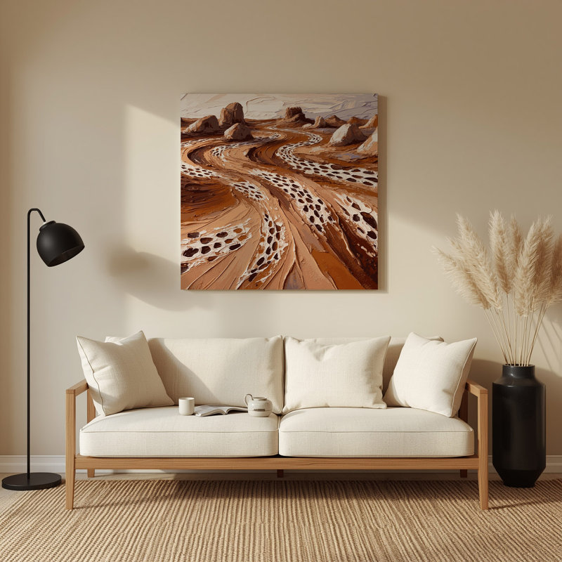 Art mural en métal brun du sud-ouest à motifs Coyote, H 96 po x l 96 po x P 0,05 po