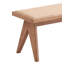 Banc en rotin et finition naturelle Velentina