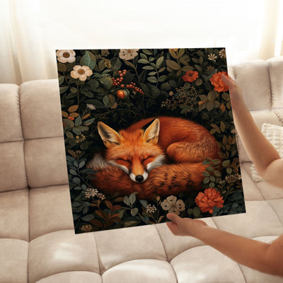 Animaux, reproduction d'art sans cadre William Morris Fox III Cottage