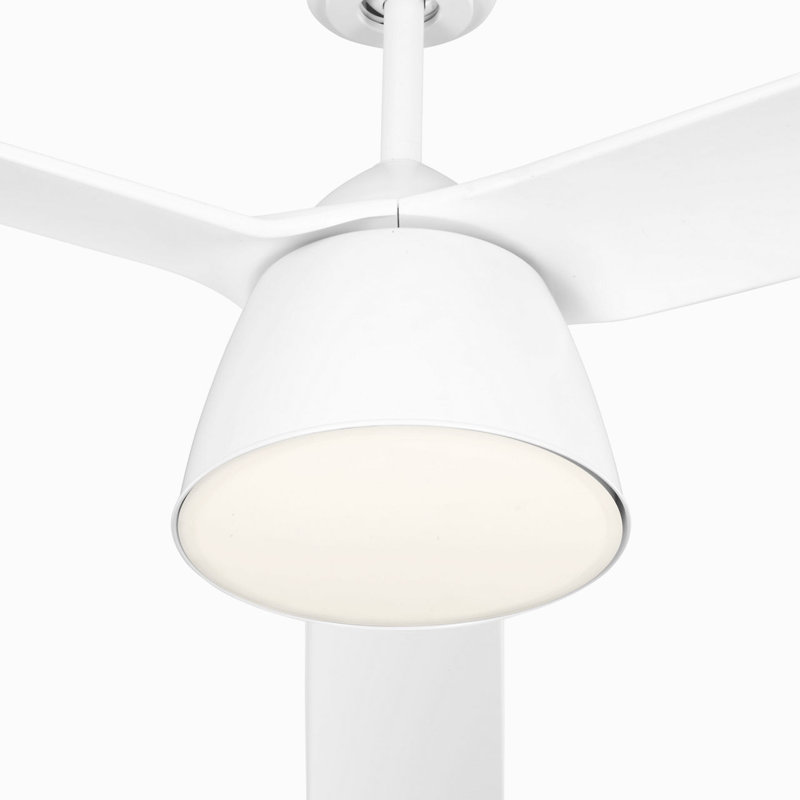Studio Smart 60 LED Ceiling Fan, Matte White