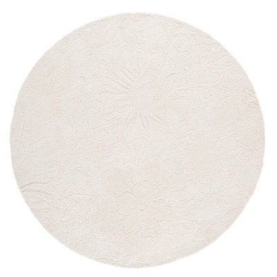 Blossom Hand Tufted Wool; Cotton Floral Indoor Rug