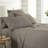 Southshore Fine Linens Vilano Springs Extra Deep Pocket 6-Piece Sheet Set, Ultra Soft Double-Brushed 110 GSM Microfiber Bedding, 21-Inch Deep Pocket, 4 Pillowcases, King, Dark Taupe-86340230-86340212