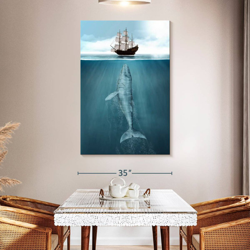 Grande baleine Brampt, H 51 po x l 34 po