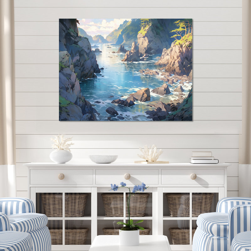 Andrus Oceanic Escapes I - impression, Toile tendue, H 30 po x l 40 po x P 1,5 po