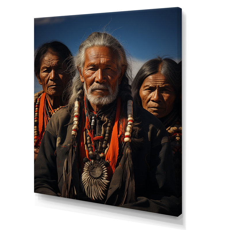 Nomades de l'Ouest désert sur toile, Toile tendue, H 40 po x l 30 po x P 1,5 po