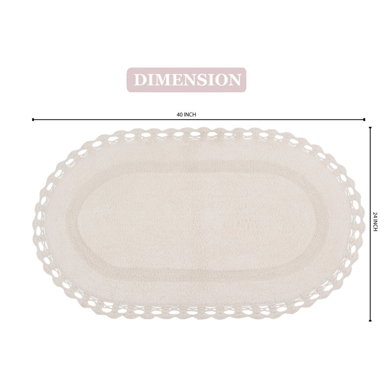 Tapis de bain doux, Ivoire, l 24 po x L 40 po