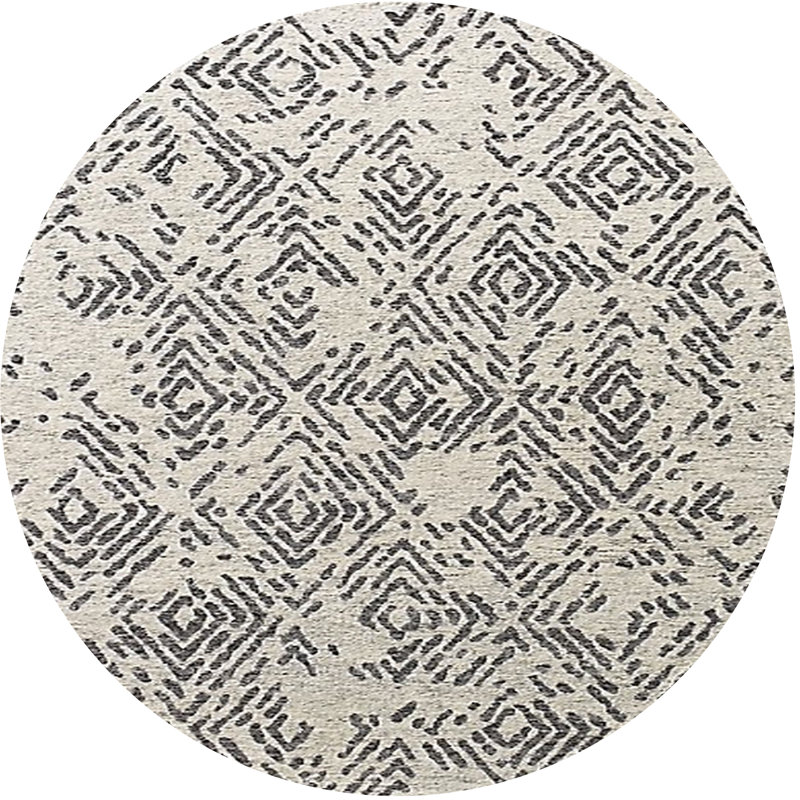 Palmhurst Geometric Indoor Rug, Round 6'