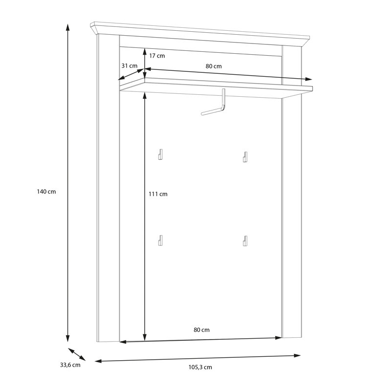 Zivon Wall Mounted Required Valet Stand