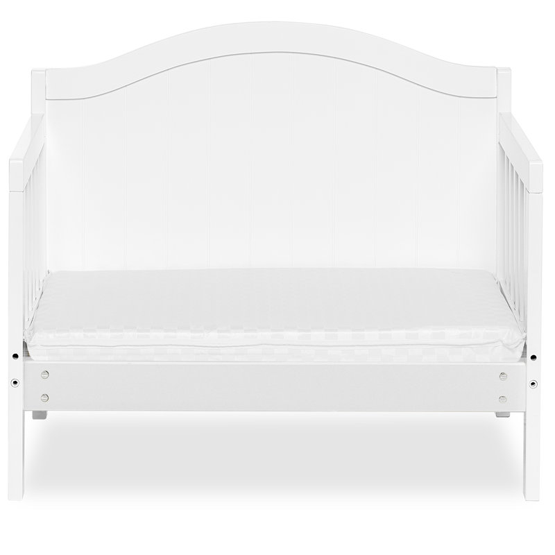  Toddler Solid Wood Convertible Standard Bed by Dream On Me, White