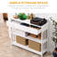 Console de couloir, rangement supplémentaire avec tiroir large et 2 tablettes, cadre en lattes de bois blanc et moderne pour la décoration intérieure de la console blanche, accessoire de décoration très ouvert et robuste, accessoire de décoration