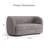 Celal 63'' Tuxedo Arm Curved Loveseat-1178669654