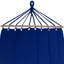 Hammock With Netted Fringe And Wooden Bars - 100" X 41"-1758723869