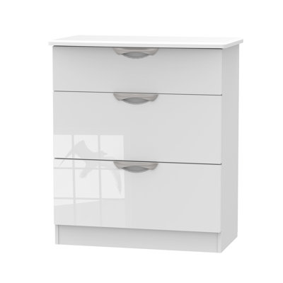 Fully Assembled Ratley 3 Drawer 76.5Cm W Chest of Drawers